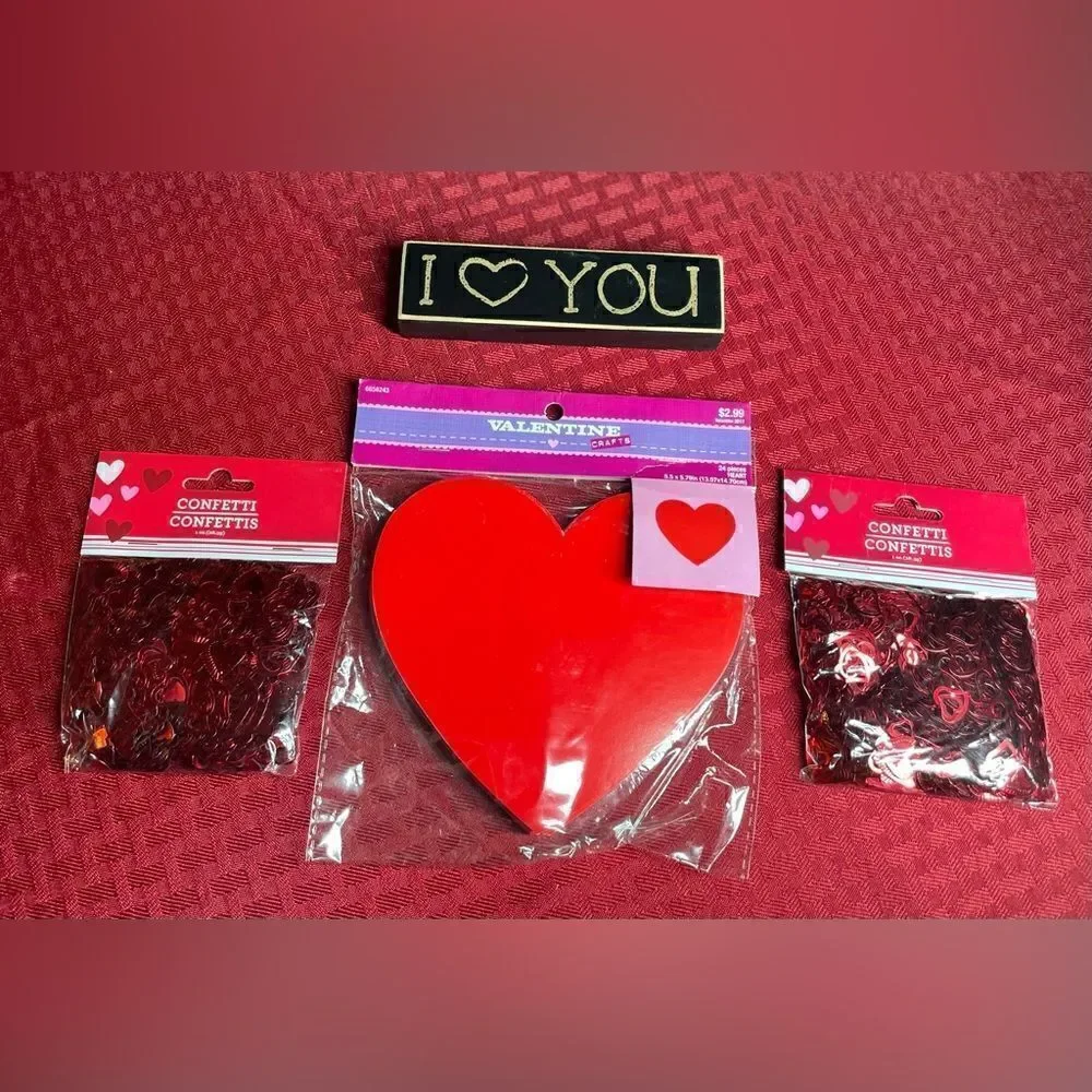 ❤️🥰❤️ 50+ NEW! Love! Love! Love! Everything Love! NWT 50+ Confetti Hearts Rings
